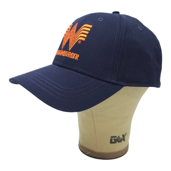 Whataburger Snapback Cap Fast Food Restaurant Embroidered Logo Baseball Hat NEW - Picture 2 of 15